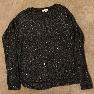 Black and silver sweater with sequins